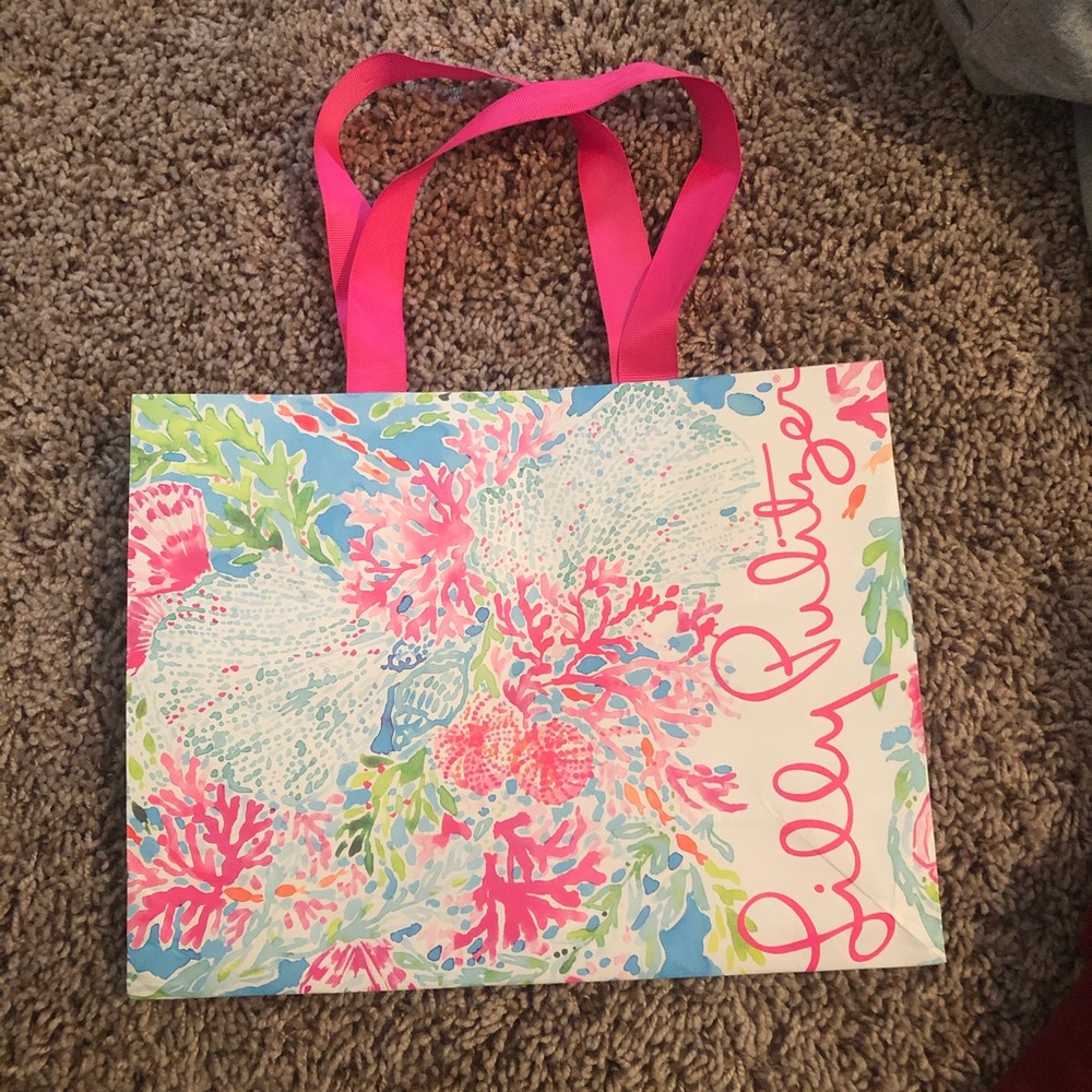 Tory Burch and Lilly Pulitzer Gift Bags